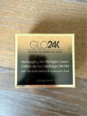 Glo24K Recharging 24K PM Night Cream 50ML - NWT